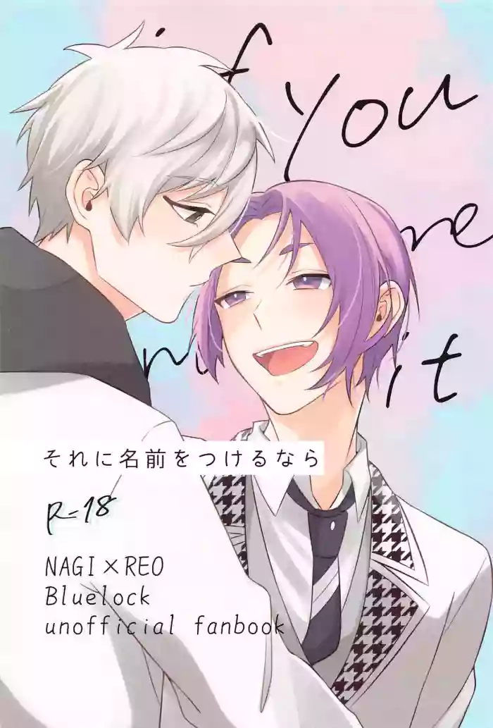 Sore ni Namae o Tsukeru nara cover