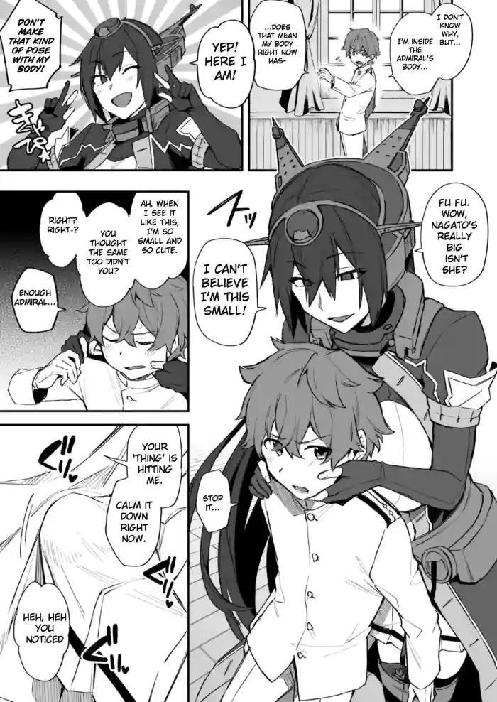 Shota Admiral x Nagato Body Swap Manga cover