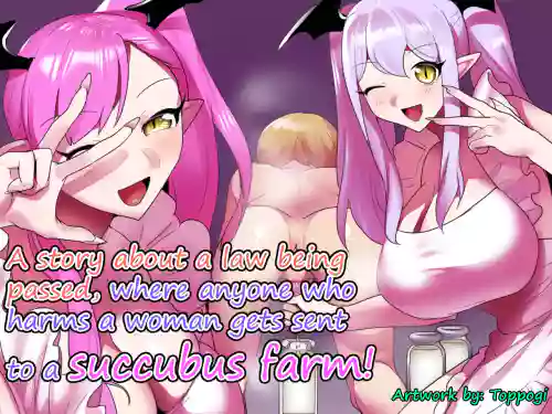 A story about a law being passed, where anyone who harms a woman gets sent to a Succubus farm!