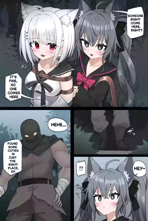 Manuka and Karin get kidnapped in the forest ENG+JP