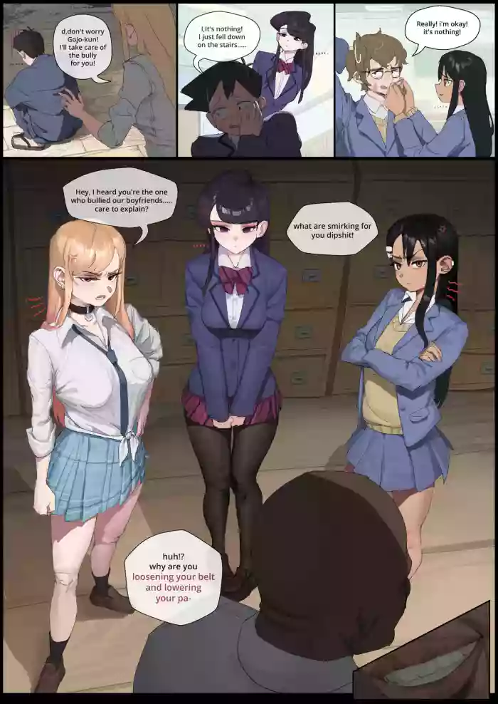 Kitagawa, Komi & Nagatoro BLACKED cover
