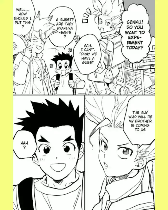 Tsukasa and Senku Become Unrelated Brothers in a Modern AU cover