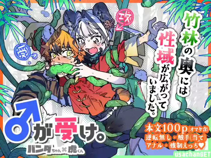 ♂ Ga Uke. Tora-kun x Panda-Chan / The Male is the Bottom. Tiger-Kun x Panda-Chan cover