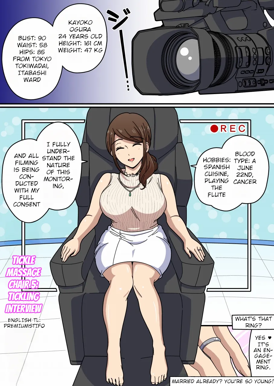 Kusuguri Massage Chair 5 Kochokocho Interview | Tickle Massage Chair 5: Tickling Interview page 1 full