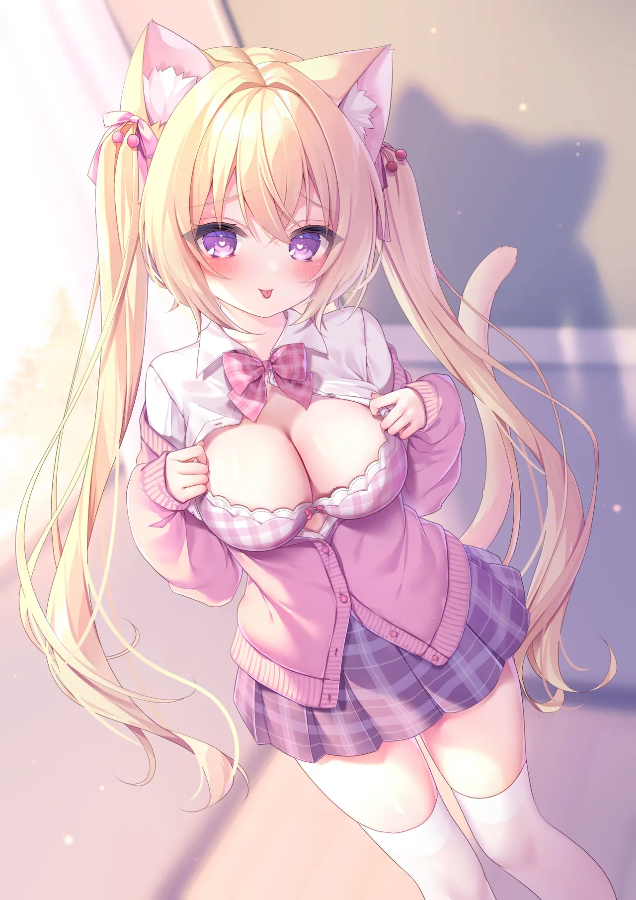 Hatsujou Neko no Osewa no Shikata 3 ~Cherry Hen Hokenshitsu de Yuuwaku Hatsujou H~ | 发情猫猫的悉心照料方法 3~樱桃篇在保健室诱惑发情H~ page 2 full